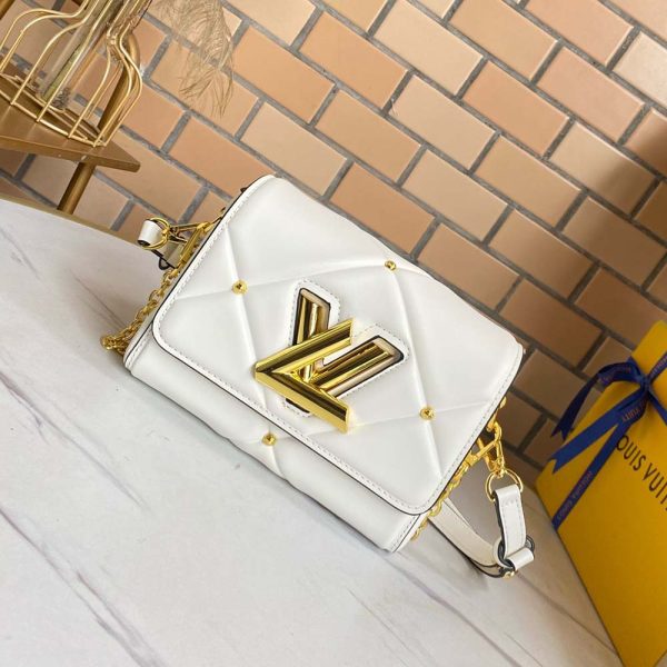 Louis Vuitton Twist PM Replica - Black, Brown, White Handbag - Image 11