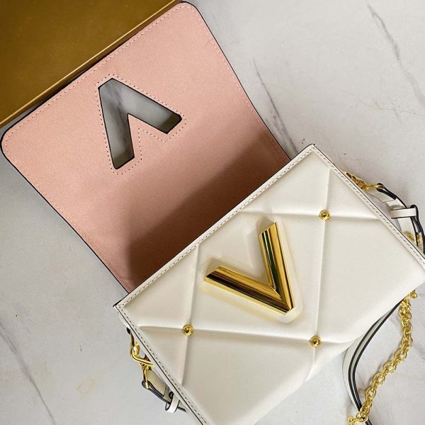 Louis Vuitton Twist PM Replica - Black, Brown, White Handbag - Image 15