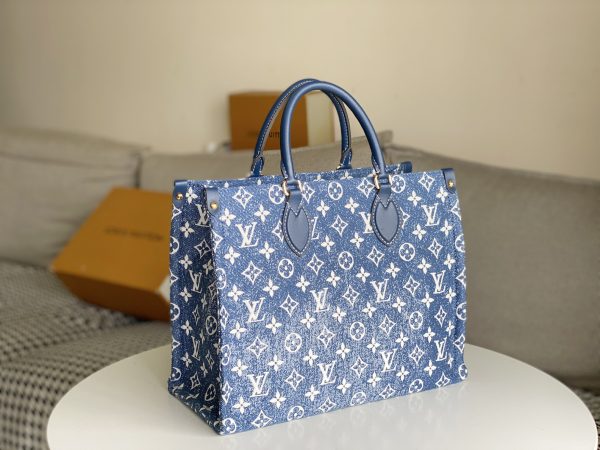 Louis Vuitton Monogram Jacquard Onthego MM Tote Replica - Image 2