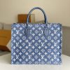 Best Replicas Bags - Louis Vuitton Monogram Jacquard Onthego MM Tote Replica Shop For Best Louis Vuitton LV Replica Bags With Cheap Price