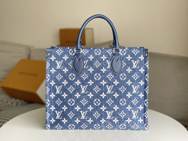 Louis Vuitton Monogram Jacquard Onthego MM Tote Replica - Image 3