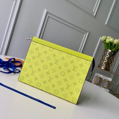 Louis Vuitton Pochette Voyage MM Replica Yellow/White