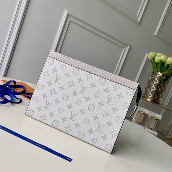 Louis Vuitton Pochette Voyage MM Replica Yellow/White - Image 5