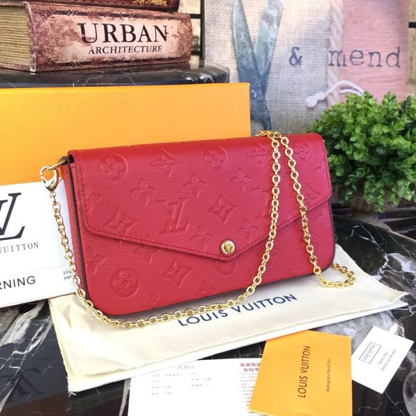 Louis Vuitton Felicie Pochette Replica - Black, Blue, Red - Image 11