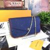 Best Replicas Bags - Louis Vuitton Felicie Pochette Replica - Black, Blue, Red Shop For Best Louis Vuitton LV Replica Bags With Cheap Price