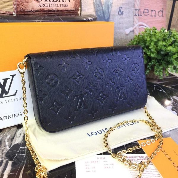 Louis Vuitton Felicie Pochette Replica - Black, Blue, Red - Image 7