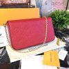 Best Replicas Bags - Louis Vuitton Felicie Pochette Replica - Black, Blue, Red Shop For Best Louis Vuitton LV Replica Bags With Cheap Price