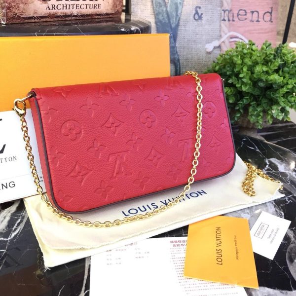 Louis Vuitton Felicie Pochette Replica - Black, Blue, Red - Image 9