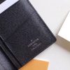 Best Replicas Bags - Replica Louis Vuitton Brazza Wallet - Black Leather Shop For Best Louis Vuitton LV Replica Bags With Cheap Price
