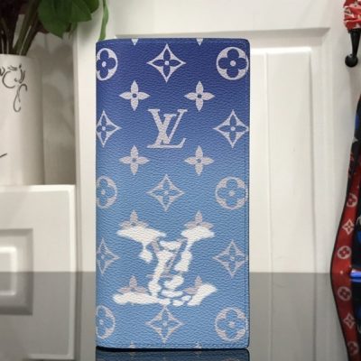 Replica Louis Vuitton Brazza Wallet - Blue Sky Style