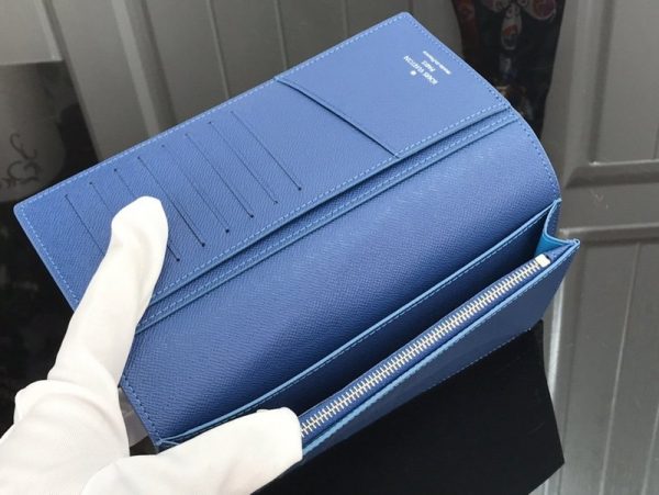 Replica Louis Vuitton Brazza Wallet - Blue Sky Style - Image 4