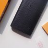 Best Replicas Bags - Replica Louis Vuitton Brazza Wallet - Black Leather Shop For Best Louis Vuitton LV Replica Bags With Cheap Price