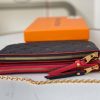 Best Replicas Bags - Luxury Replica Louis Vuitton Double Zip Pochette Black/Blue Shop For Best Louis Vuitton LV Replica Bags With Cheap Price