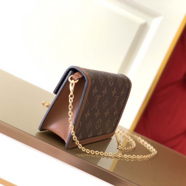 Replica Louis Vuitton Dauphine Chain Wallet – Chic & Budget-Friendly - Image 3