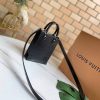 Best Replicas Bags - Replica LV Petit Sac Plat M69441 Black/White/Pink Leather Bag Shop For Best Louis Vuitton LV Replica Bags With Cheap Price