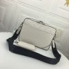 Best Replicas Bags - Louis Vuitton Trio Messenger Replica White/Black Embossed M69443 Shop For Best Louis Vuitton LV Replica Bags With Cheap Price