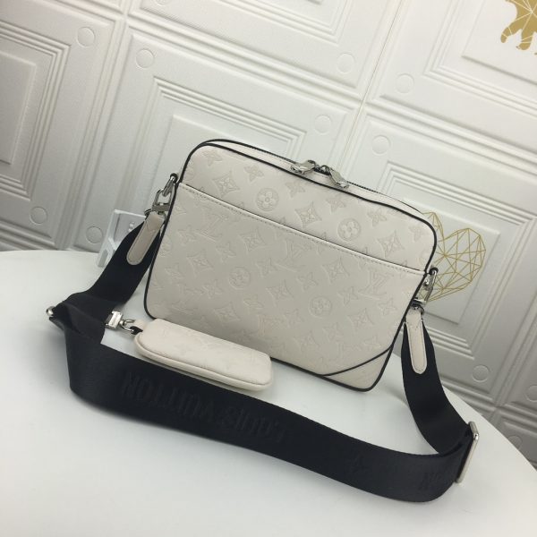 Louis Vuitton Trio Messenger Replica White/Black Embossed M69443 - Image 8