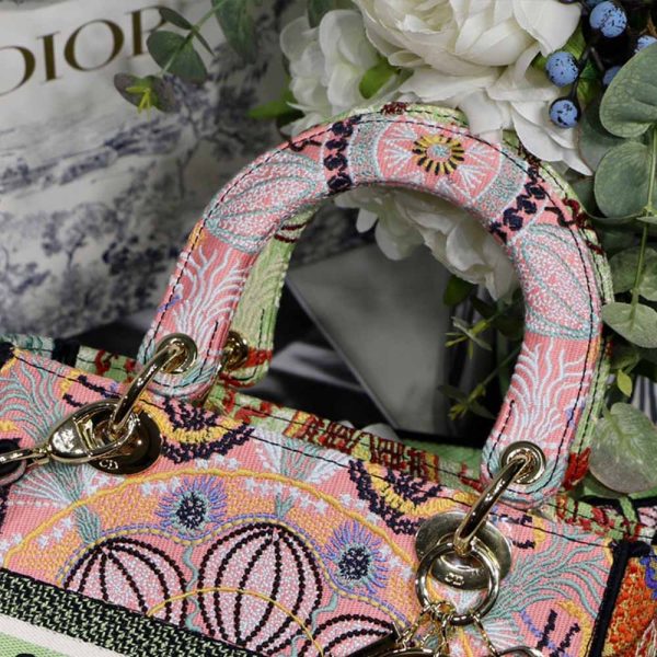 Replica Dior AAA Light Medium Lady D-Lite Embroidery Bag M8003 - Image 7