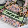 Best Replicas Bags - Replica Dior AAA Light Medium Lady D-Lite Embroidery Bag M8003 Shop For Best Louis Vuitton LV Replica Bags With Cheap Price