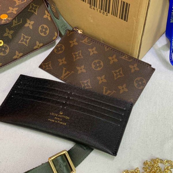 Louis Vuitton Felicie Strap & Go Replica Green/Pink M80091 - Image 4