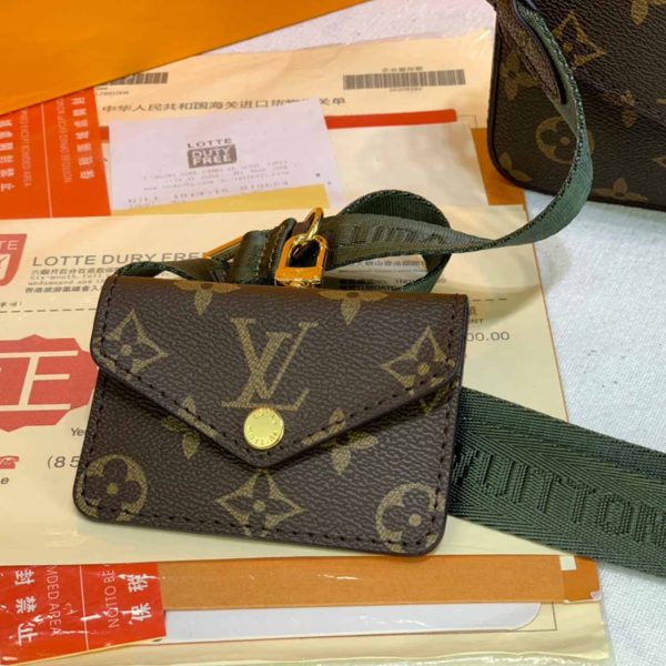 Louis Vuitton Felicie Strap & Go Replica Green/Pink M80091 - Image 7