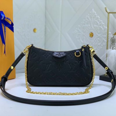 Replica LV Easy Pouch On Strap - Black, Beige, White