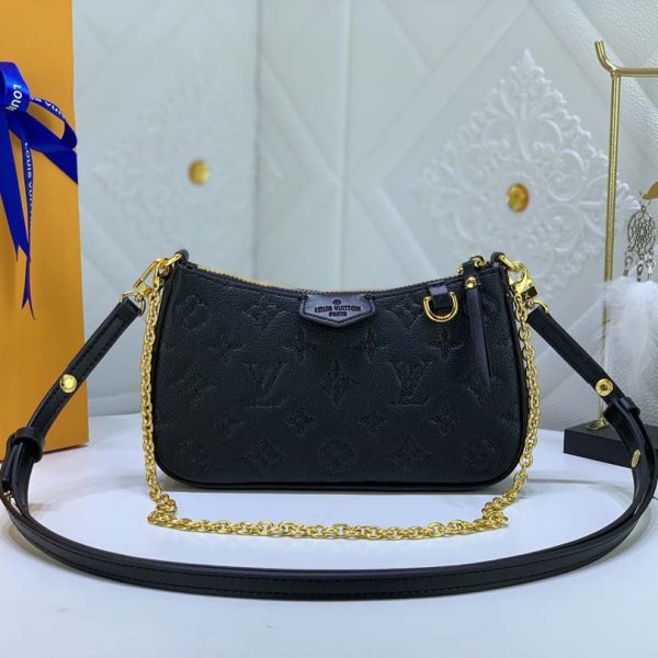Replica LV Easy Pouch On Strap - Black, Beige, White