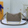 Best Replicas Bags - Replica LV Easy Pouch On Strap - Black, Beige, White Shop For Best Louis Vuitton LV Replica Bags With Cheap Price
