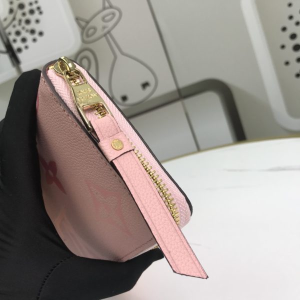 Replica LV Zippy Wallet - Pink, Blue, Brown Design - Image 4