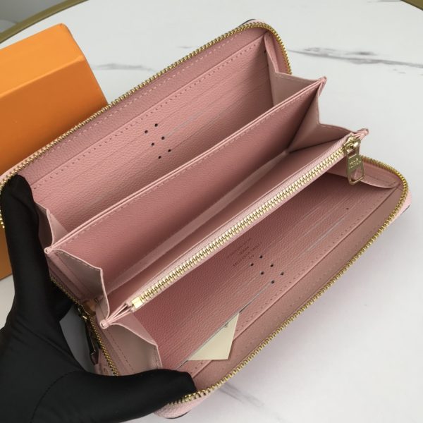 Replica LV Zippy Wallet - Pink, Blue, Brown Design - Image 5