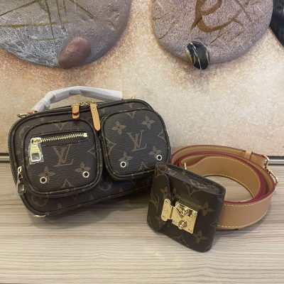 Replica LV Sporty Utility Crossbody Bag with Leather Strap