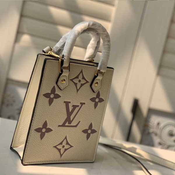 Replica Louis Vuitton Petit Sac Plat Black Beige Brown M57937 - Image 8