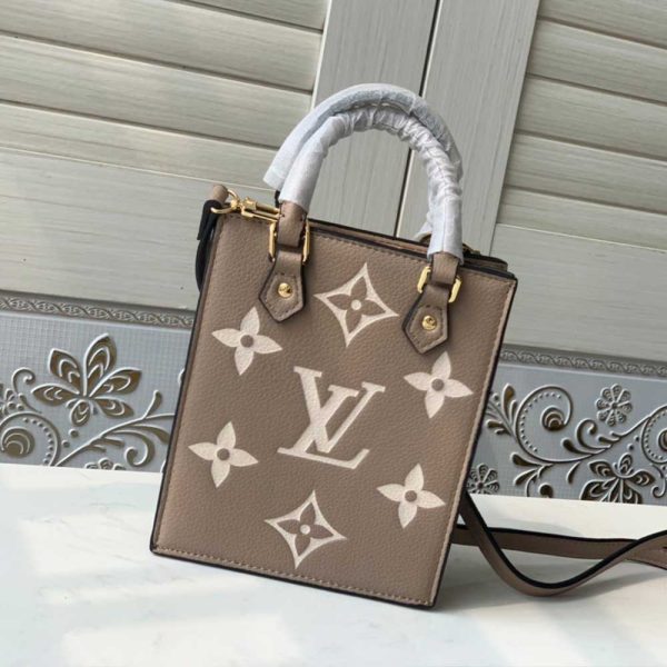Replica Louis Vuitton Petit Sac Plat Black Beige Brown M57937 - Image 14