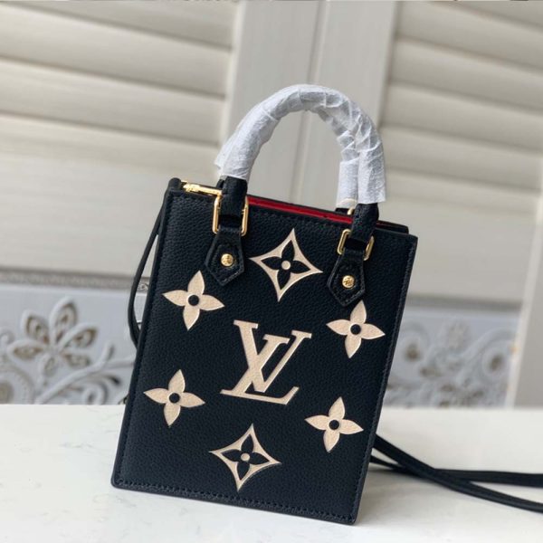 Replica Louis Vuitton Petit Sac Plat Black Beige Brown M57937 - Image 10