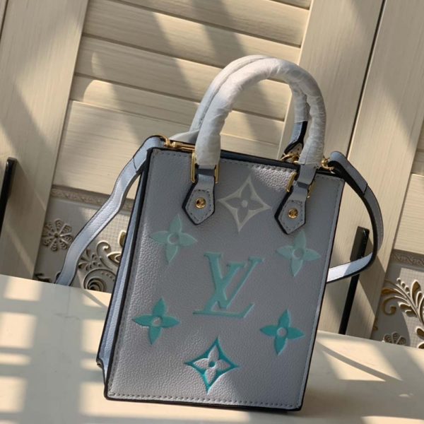 Replica LV Petit Sac Plat Blue-Pink-Beige M80449 Bag - Image 8
