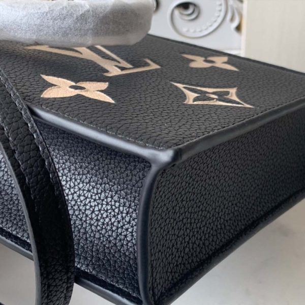Replica Louis Vuitton Petit Sac Plat Black Beige Brown M57937 - Image 13