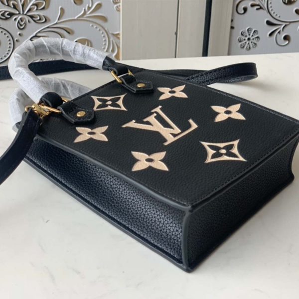 Replica Louis Vuitton Petit Sac Plat Black Beige Brown M57937 - Image 12