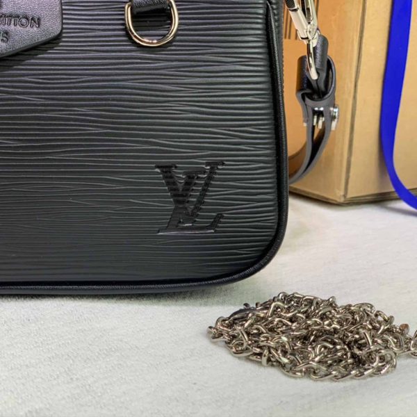 Replica LV Easy Pouch On Strap in Pink, Blue, Black, Beige - Image 4