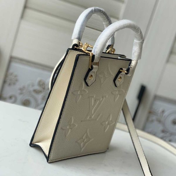 Replica Louis Vuitton Petit Sac Plat Black/White/Beige M80478 - Image 13