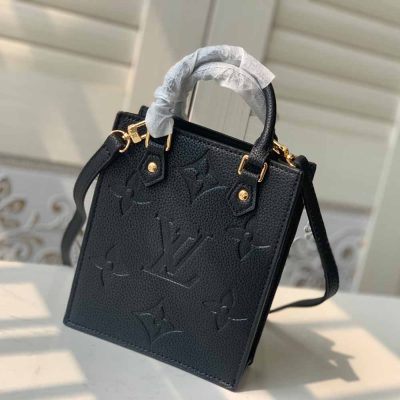 Replica Louis Vuitton Petit Sac Plat Black/White/Beige M80478