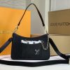Best Replicas Bags - Replica Louis Vuitton Marelle Handbag in Black, White, Brown Shop For Best Louis Vuitton LV Replica Bags With Cheap Price