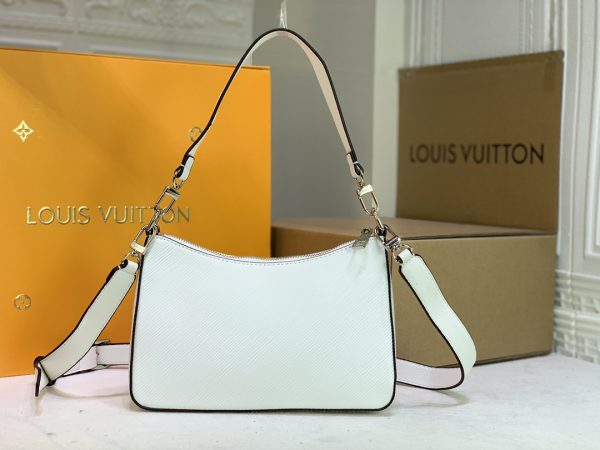 Replica Louis Vuitton Marelle Handbag in Black, White, Brown - Image 14