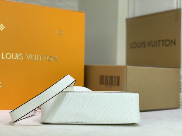 Replica Louis Vuitton Marelle Handbag in Black, White, Brown - Image 15