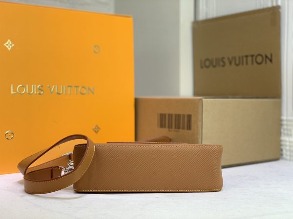 Replica Louis Vuitton Marelle Handbag in Black, White, Brown - Image 10