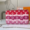 Best Replicas Bags - Replica LV Escale Double Zip Pochette in Pink/Red/Blue Shop For Best Louis Vuitton LV Replica Bags With Cheap Price