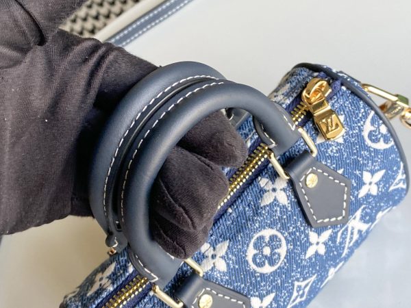 Louis Vuitton Nano Speedy Denim Replica Bag - Image 5