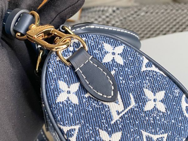 Louis Vuitton Nano Speedy Denim Replica Bag - Image 6