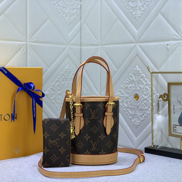 Replica LV Nano Bucket Bag - Stylish & Compact Accessory - Image 7