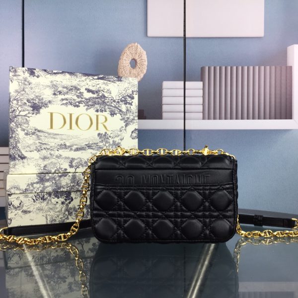 Replica Dior Small Dr Caro Bag in Black & Beige - Image 3