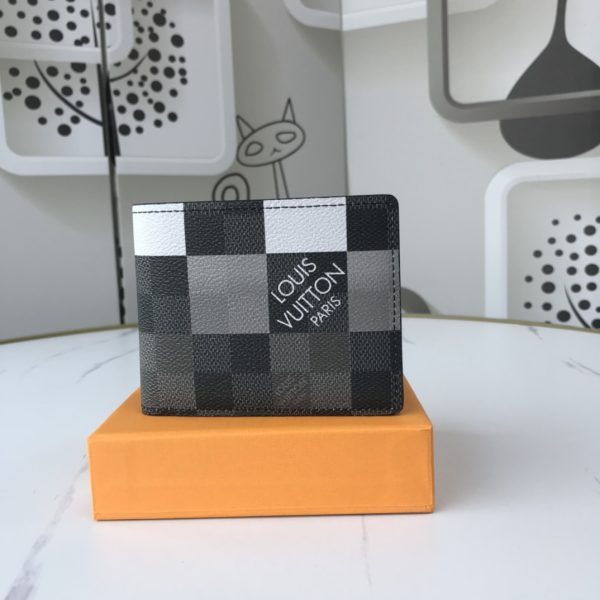 Replica LV Multiple Wallet N40414 White/Blue/Orange Design - Image 11